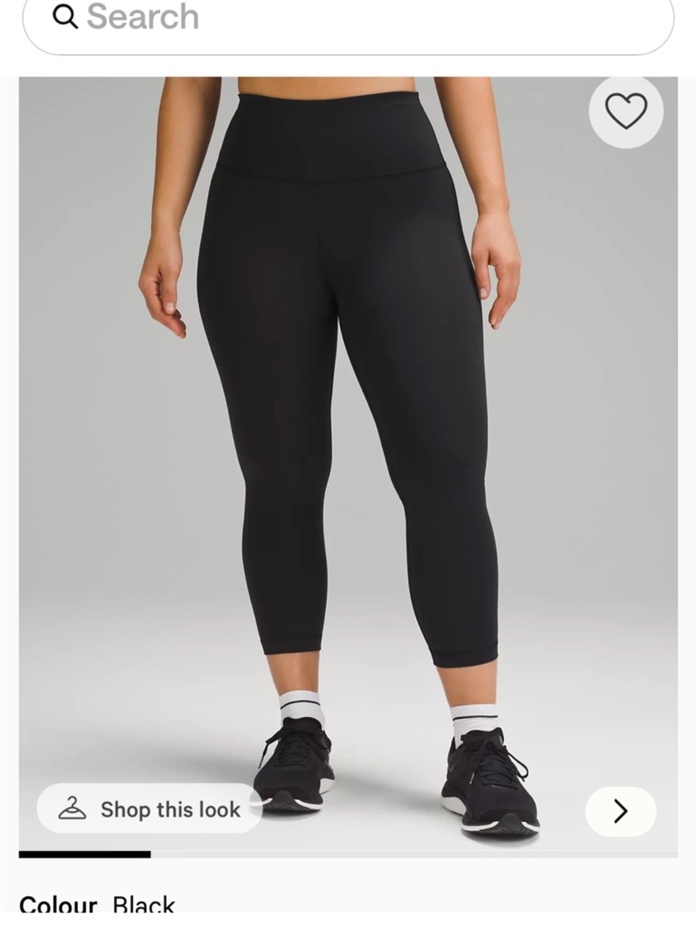 Wunder Train Crop 23” Contour Fit NWT